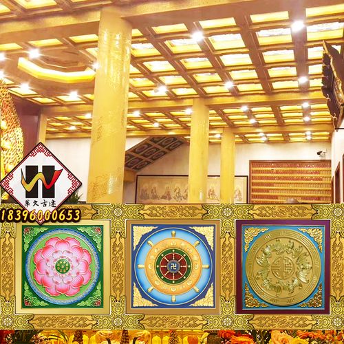 方格寺庙佛堂吊顶 中式古建筑与现代铝合金装修材料的融合创新